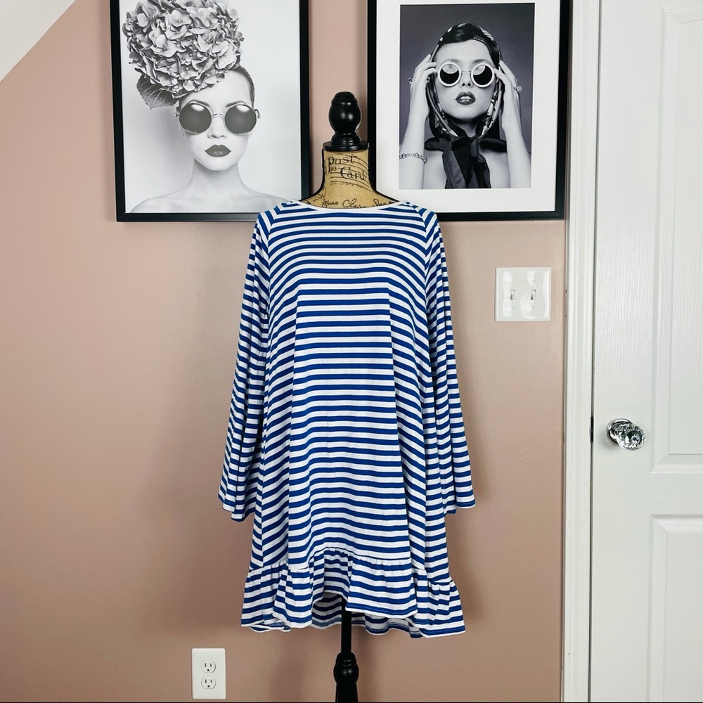 Philosophy striped pink tassel dress | NWT | Large